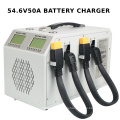 Automatic 6000W battery charger 54.6V 50A portable power battery charger